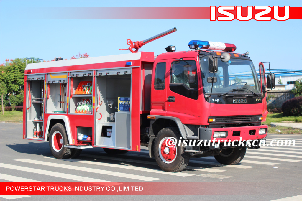 4x2 5000L Single cabin Water Foam Fire Truck Isuzu