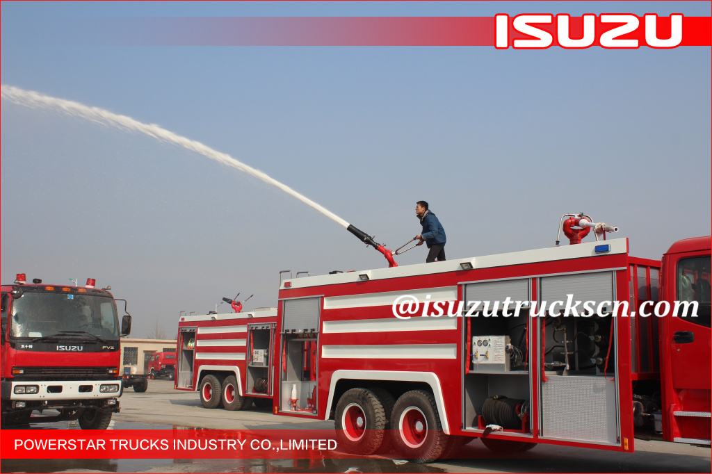 6*4 12000L Fire Truck Isuzu water foam Fire Vehicle supplier