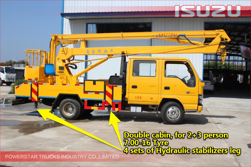 16m quality Isuzu Hydraulic Working Platform Vehicle