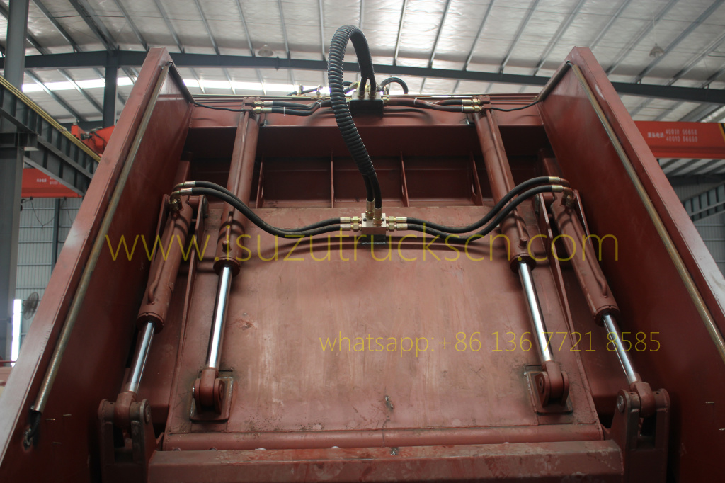 Customer made up structure of Garbage Compactor Truck Body Kit specification and photo