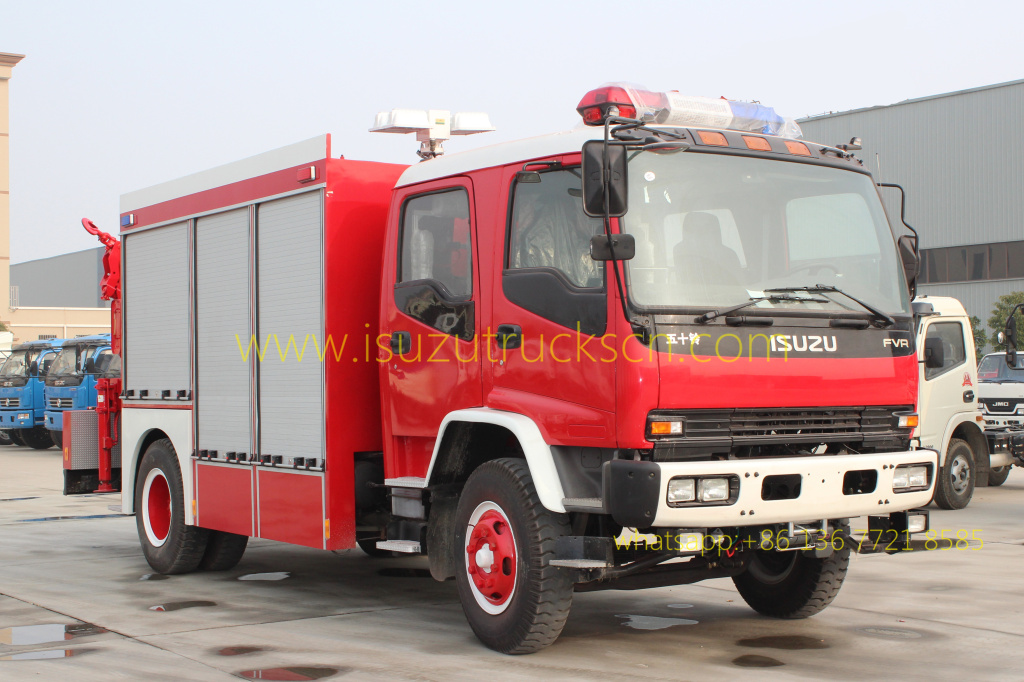 Emergency Rescue Fire Trucks Rescue Tender Truck ISUZU