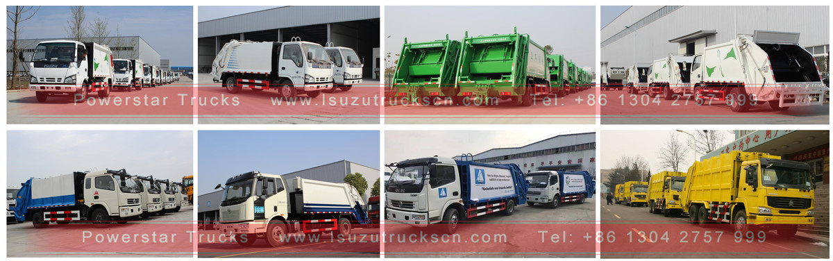 Isuzu garbage trucks instore by powerstar trucks