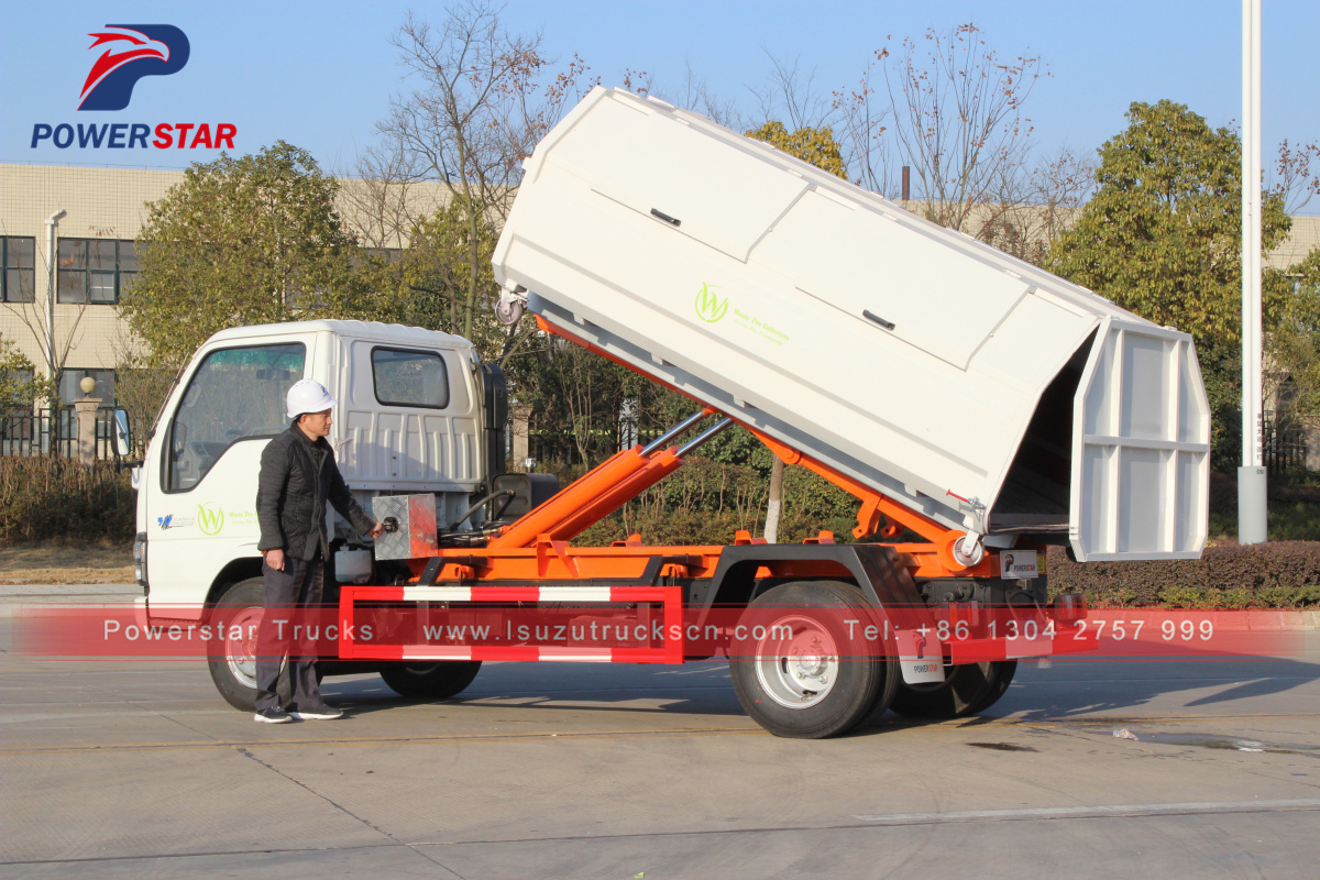 Powerstar 3-Tonnen-Müllwagen mit Hakenlift zu verkaufen