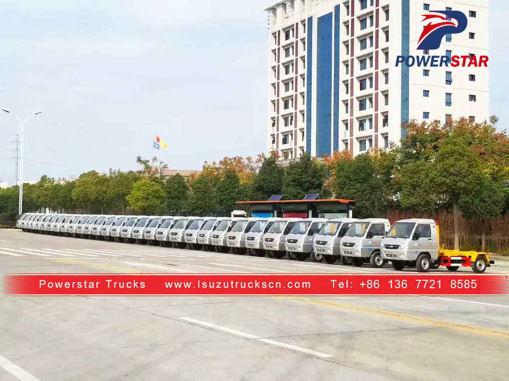 Myanmar Mini Foton Abrollkipper mit Hakenlift zu verkaufen