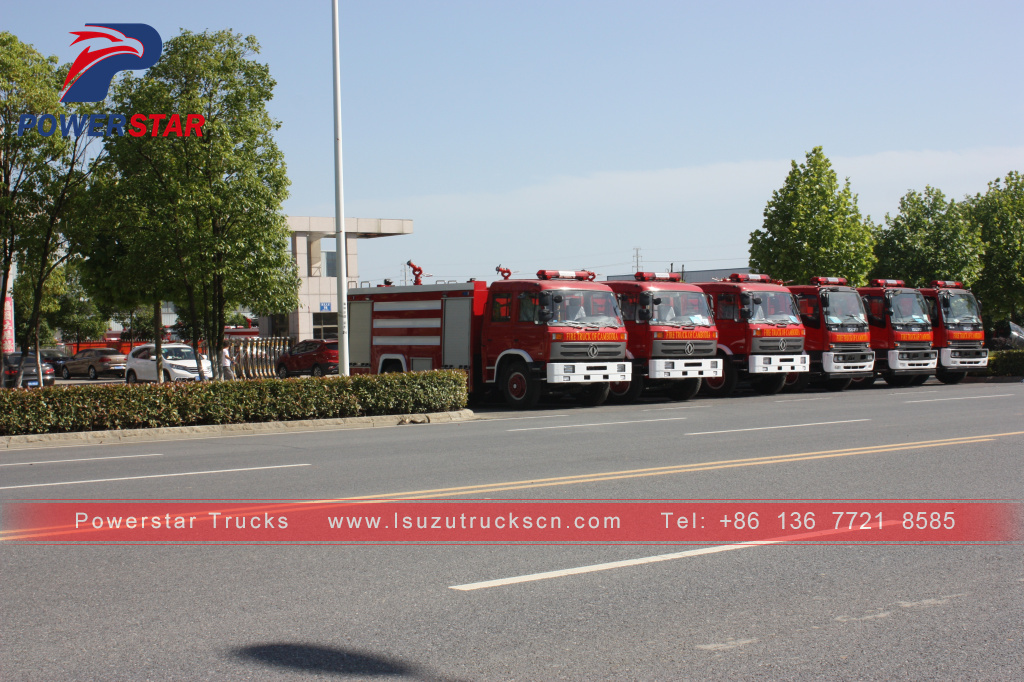 Kambodscha FTR FVR Notfall-Feuerwehrfahrzeuge Isuzu Wasserschaum Feuerwehrfahrzeuge zu verkaufen