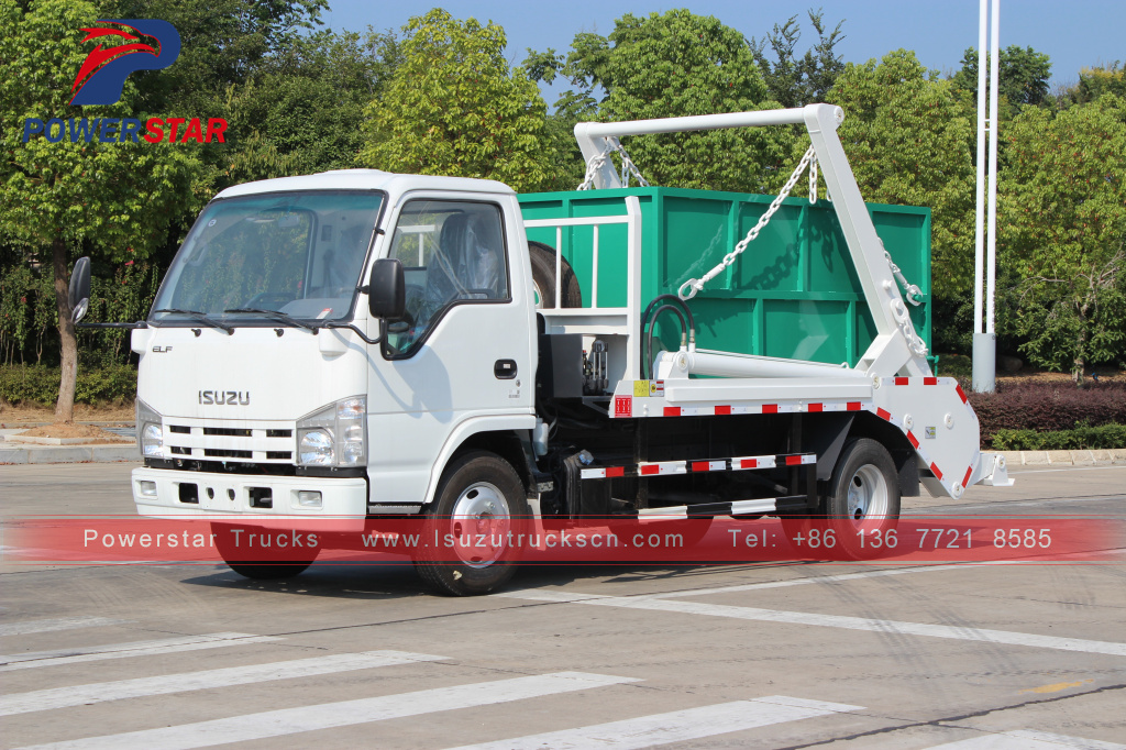 ISUZU skip loader truck swing arm vehicle