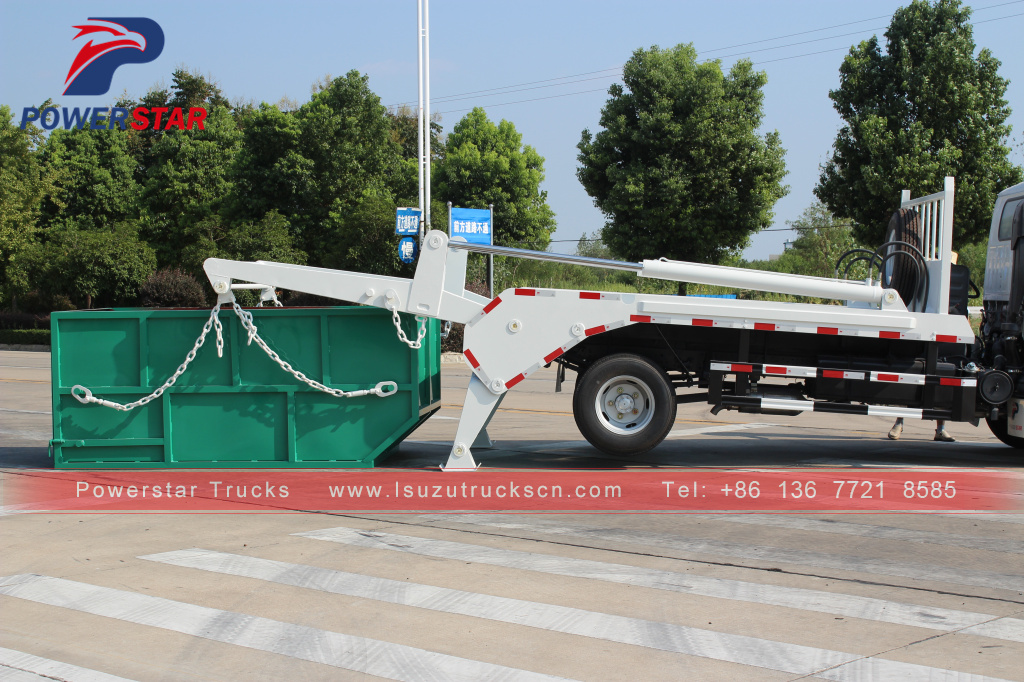 Philippines Mongolia Skip Loader Truck Isuzu Skip Bin Lifter for sale