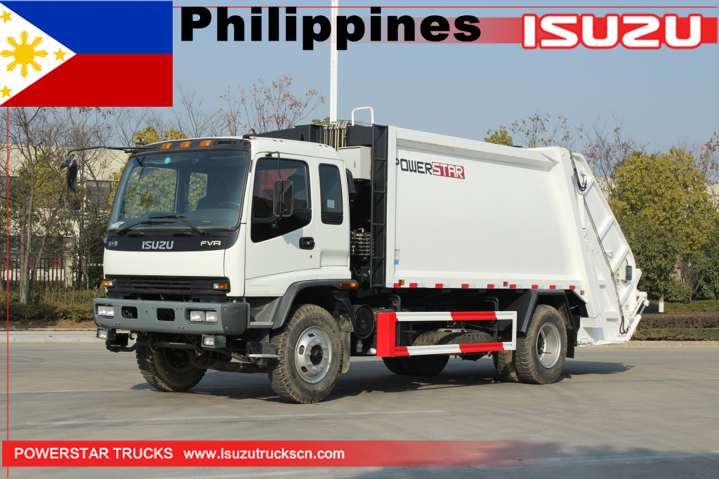 Philippinen ISUZU FVR 10M3 Müllverdichter LKW zu verkaufen