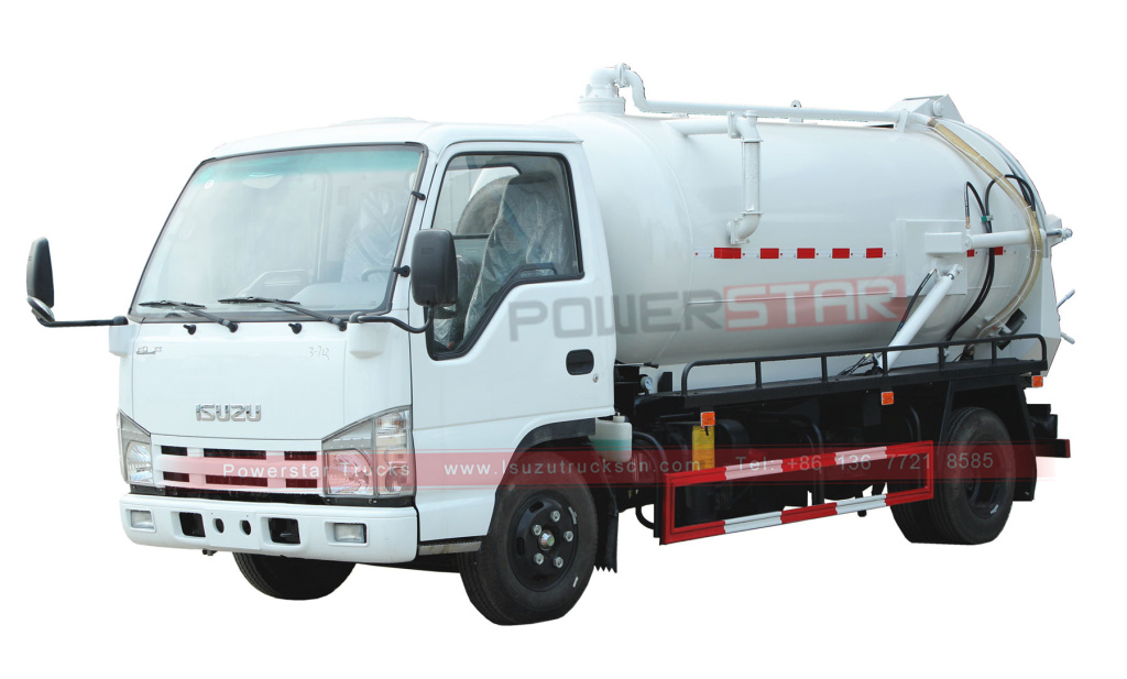 Myanmar Abwasser-Saugwagen Isuzu Staubsauger-LKW