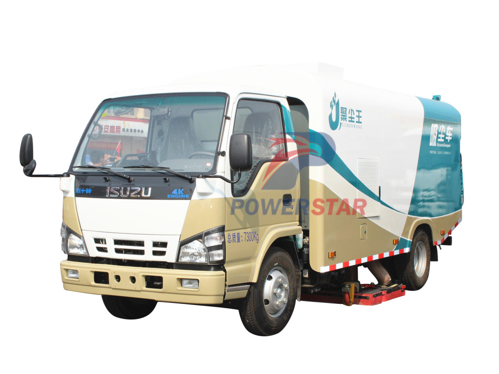 5m3 Pure Vacuum Suction Sweeper Isuzu Dirty suction Vehicle