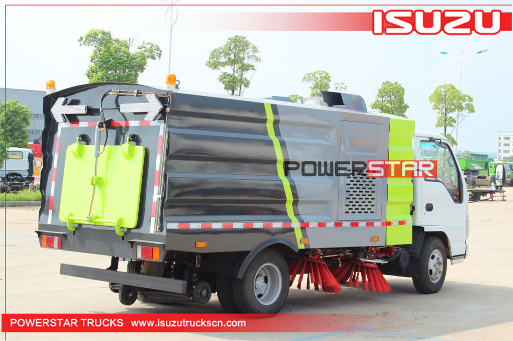 Isuzu Truck Mounted Vacuum Road Sweeper Trucks for sale