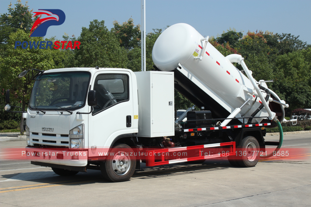 Isuzu NKR ELF Fecal suction truck Sewage suction trucks