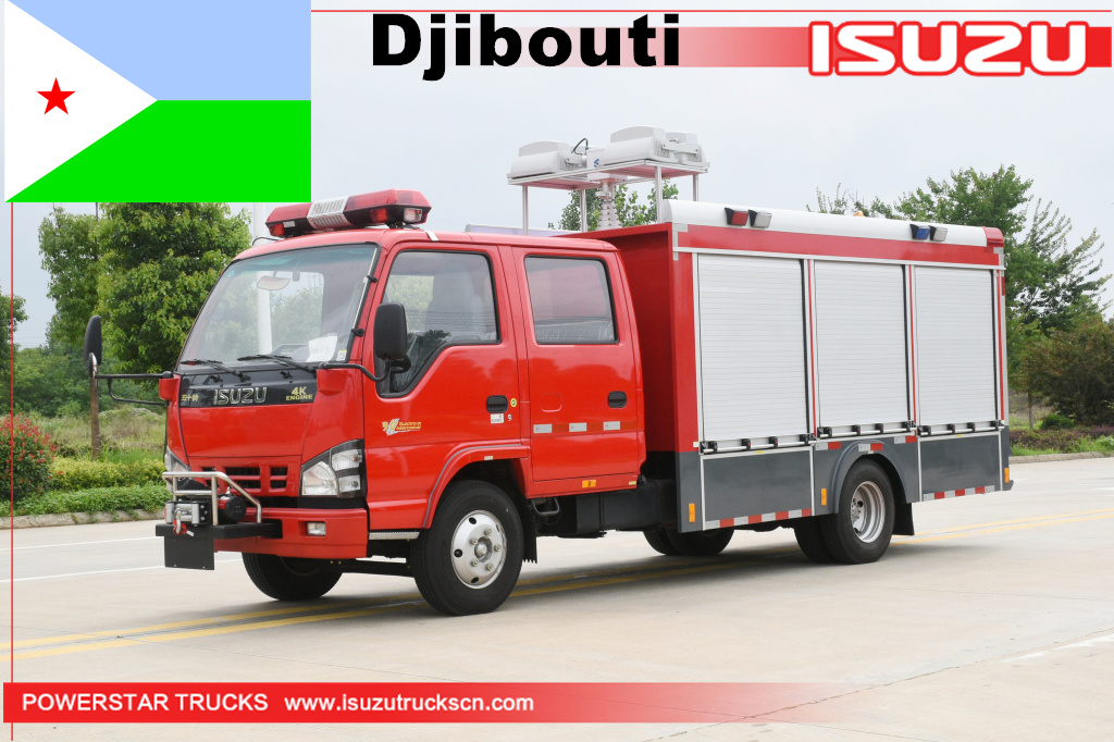 Dschibuti ISUZU Rettungs-Feuerwehrauto