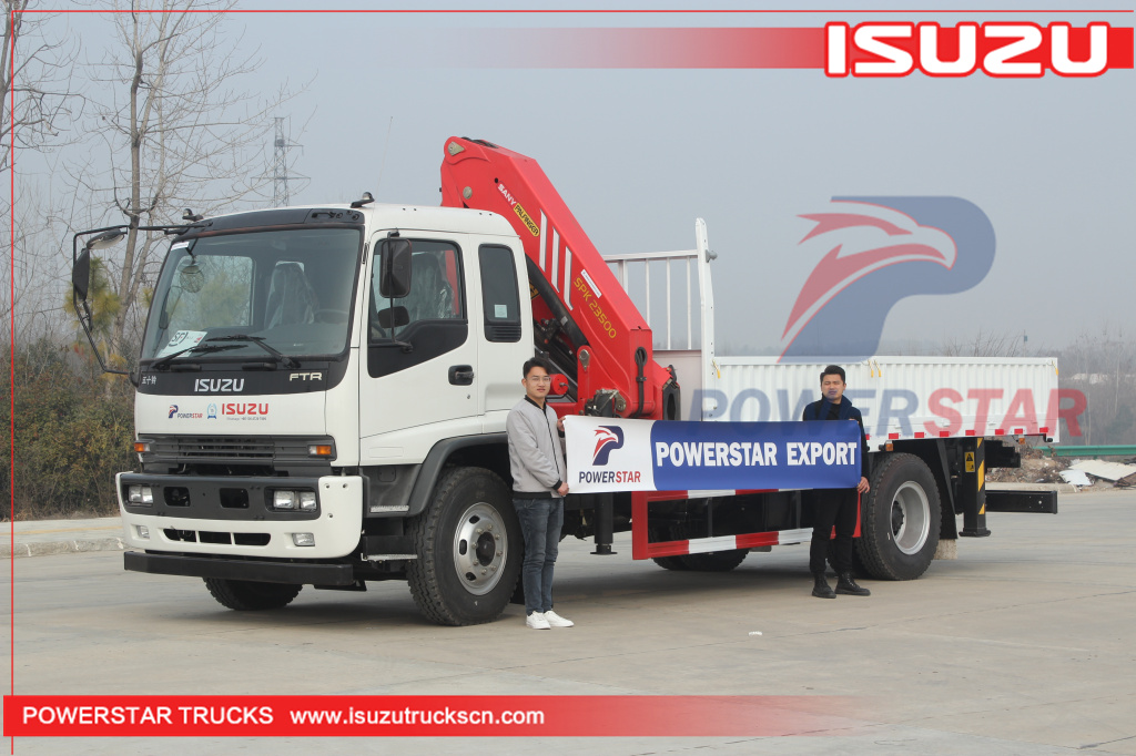 Ethiopia ISUZU FTR Boom Crane Truck Palfinger SPK23500