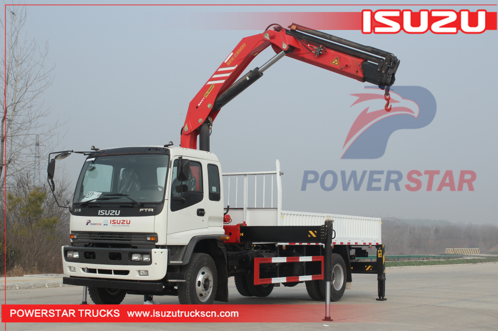 ISUZU FTR Folding arm Truck Mounted Crane SPK23500 Knuckle Boom Crane