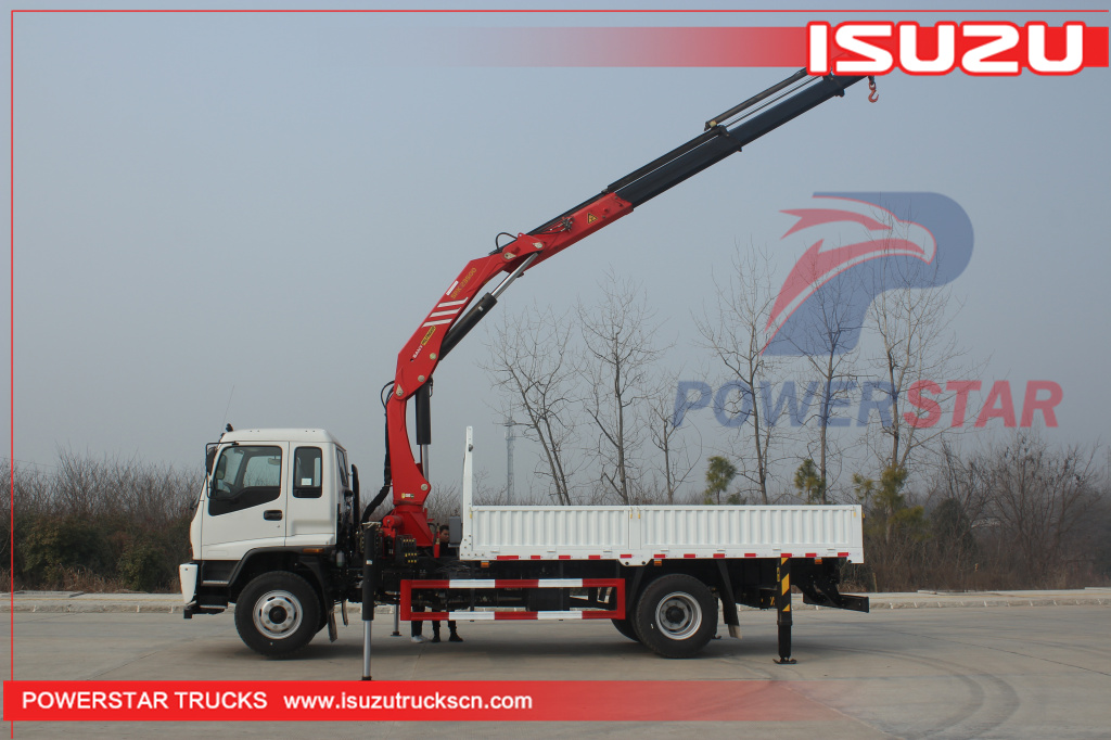 ISUZU FTR Folding arm Truck Mounted Crane SPK23500 Knuckle Boom Crane