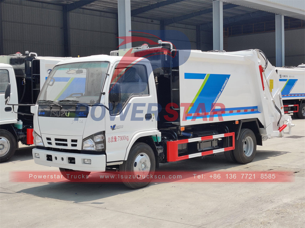 ISUZU NKR 6 cubic meter garbage compactor truck