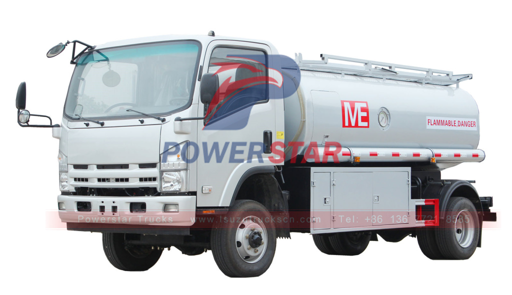 4WD ISUZU ELF NPR 700P 4x4 6000 Liter Offroad-Heizöltanker