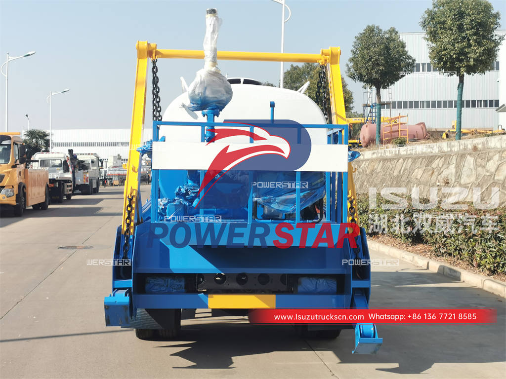 Custom-made ISUZU small skip lorry mounted water tanker for sale