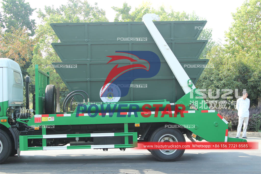 ISUZU ELF 700P 8CBM swing arm garbage truck