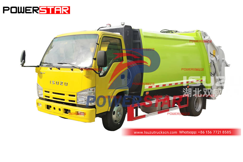 ISUZU 98HP 4CBM refuse compression truck for sale