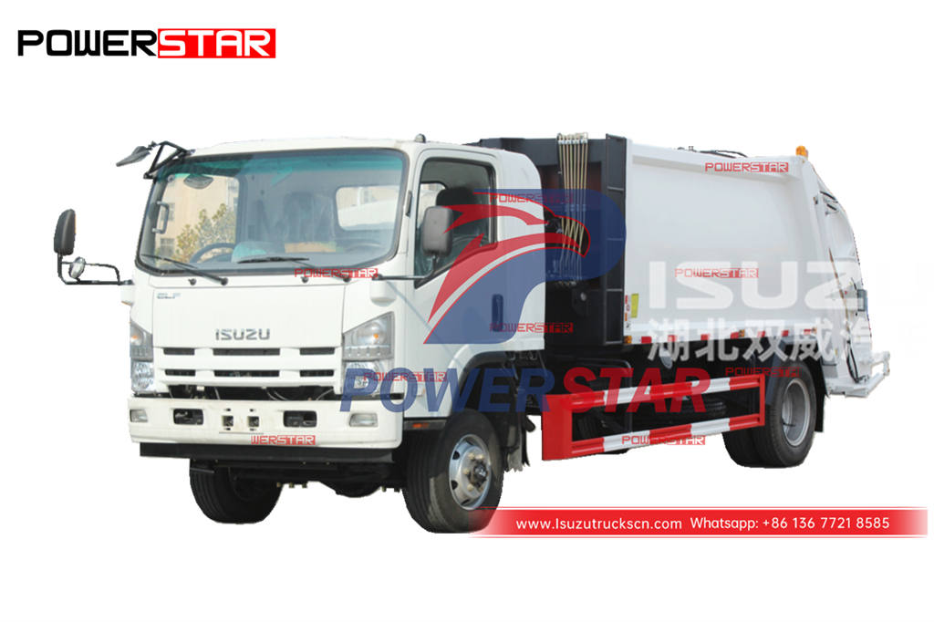 Custom-made ISUZU 4Ã—4 8CBM back loading garbage truck for sale