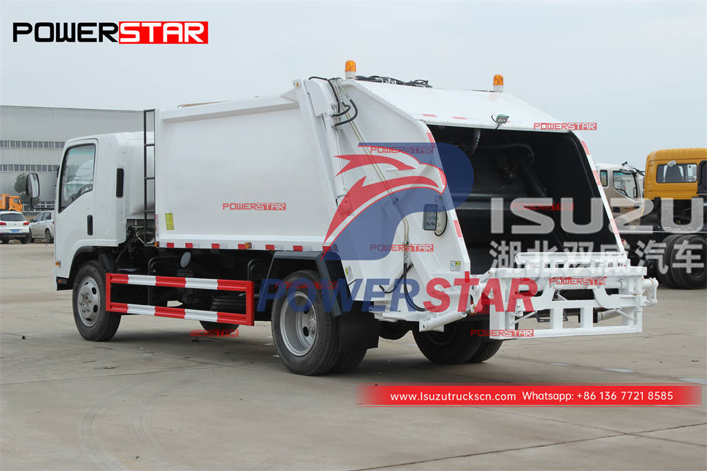 Brand new ISUZU 700P 4Ã—4/4WD 8CBM back loading garbage truck on sale