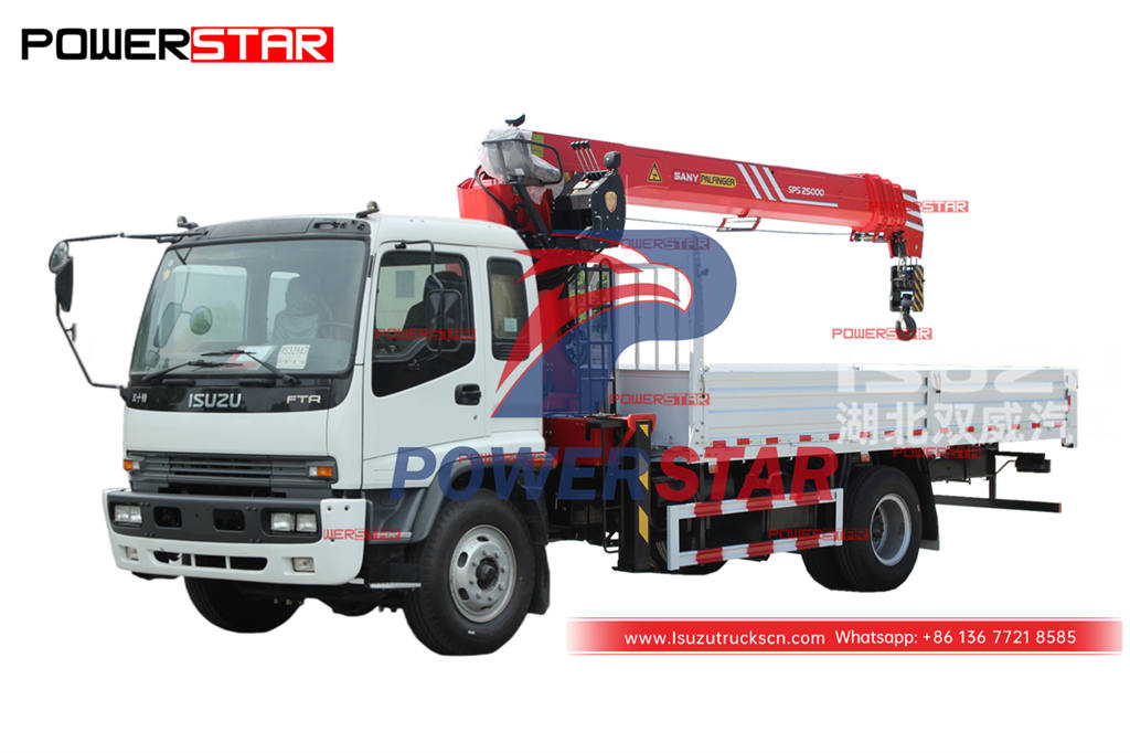 Factory price ISUZU FTR 4Ã—4 10 tons palfinger SPS25000 crane truck for sale