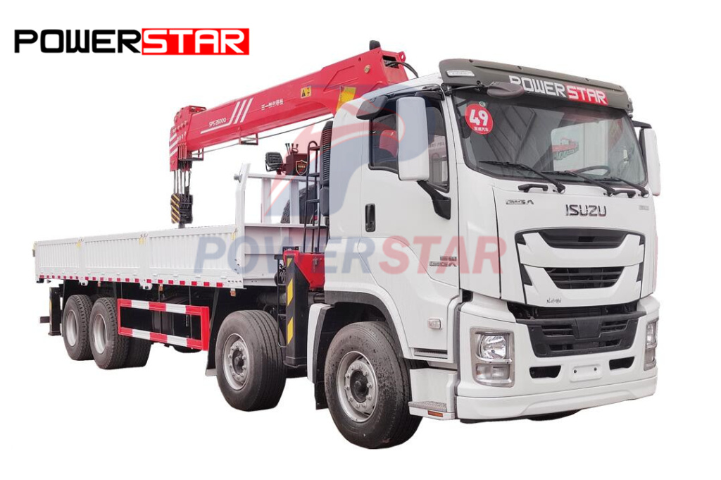 ISUZU GIGA 12-Rad-LKW mit Palfinger-Kran SPS25000