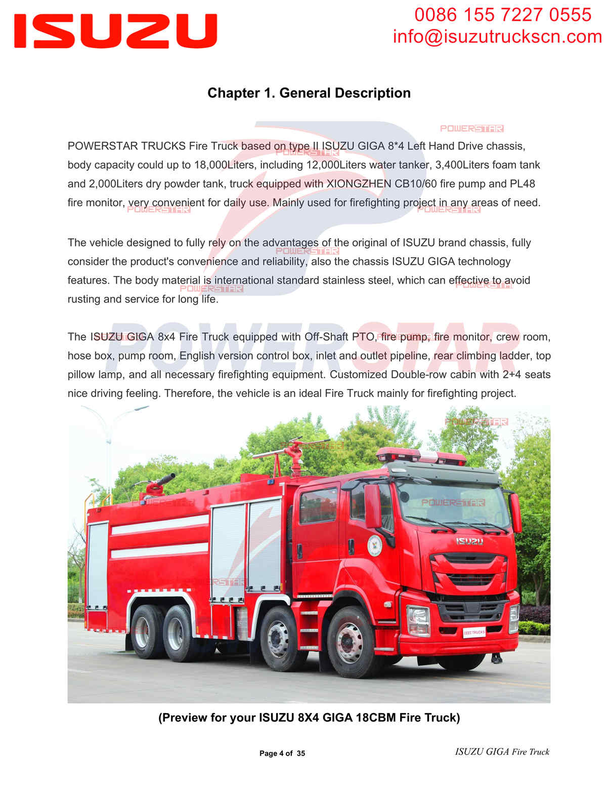 Hersteller von Isuzu Giga-Feuerwehrautos