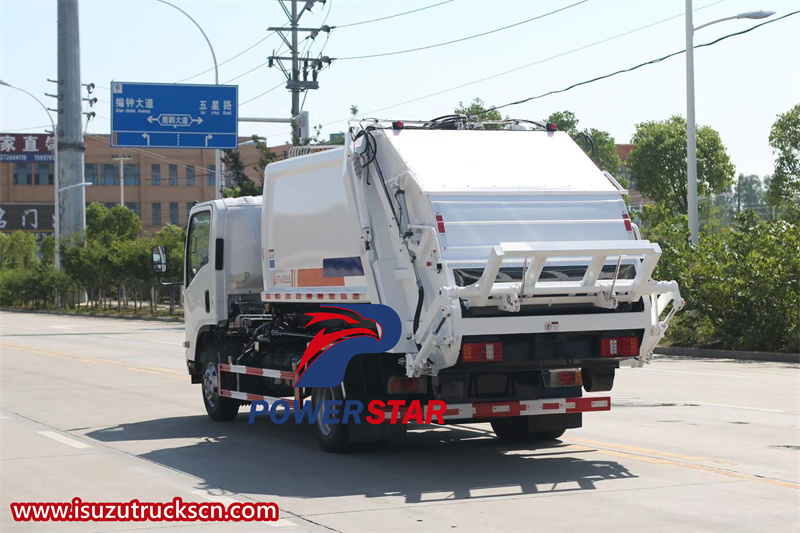 isuzu garbage compactor truck