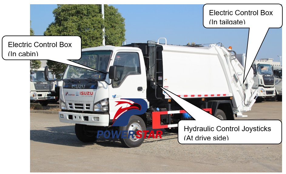 isuzu garbage compactor truck