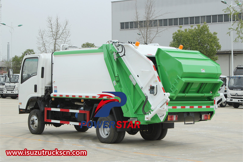 isuzu rear loader garbage compactor