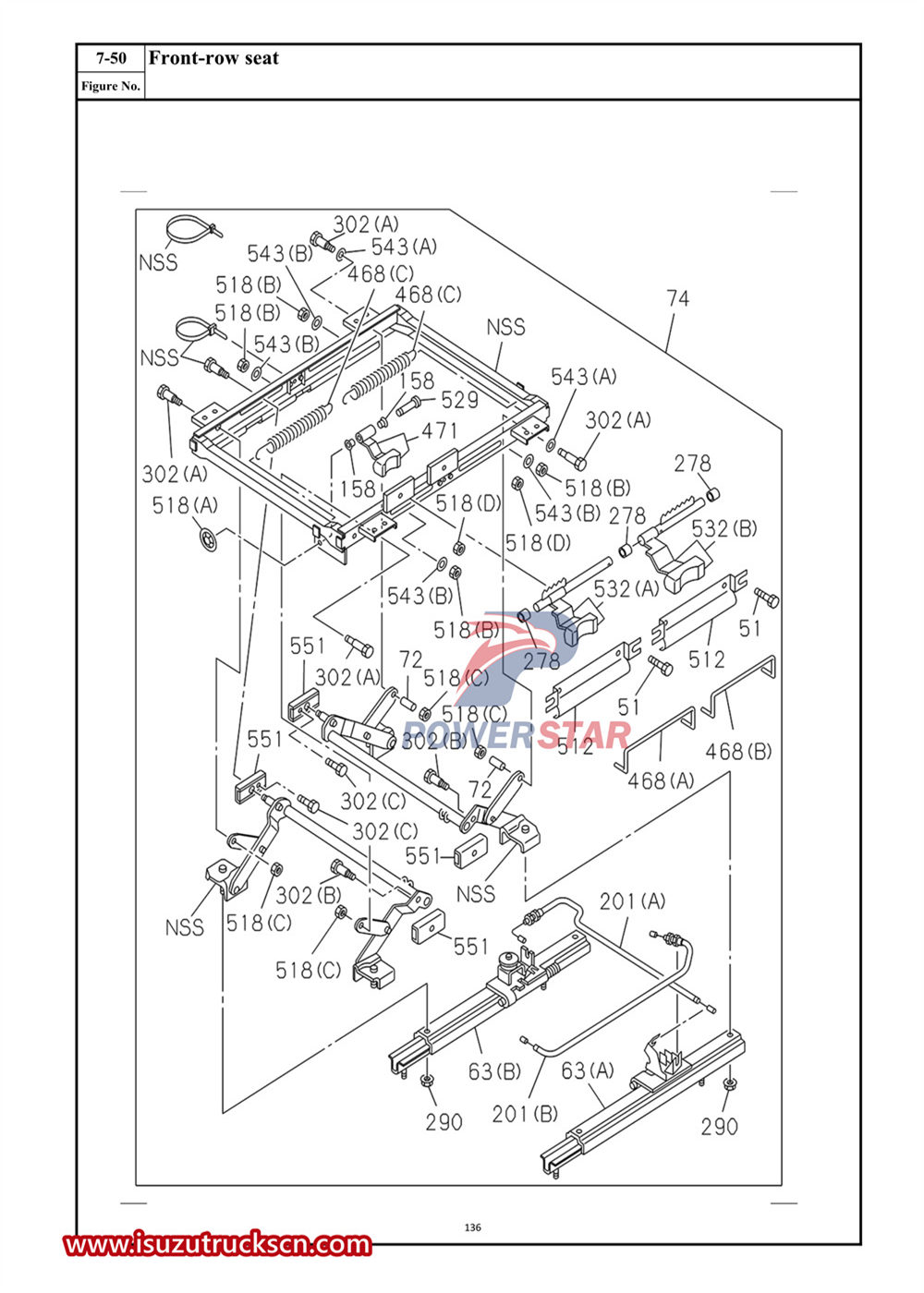 Ersatzteilkatalog für die Isuzu VC61-Serie