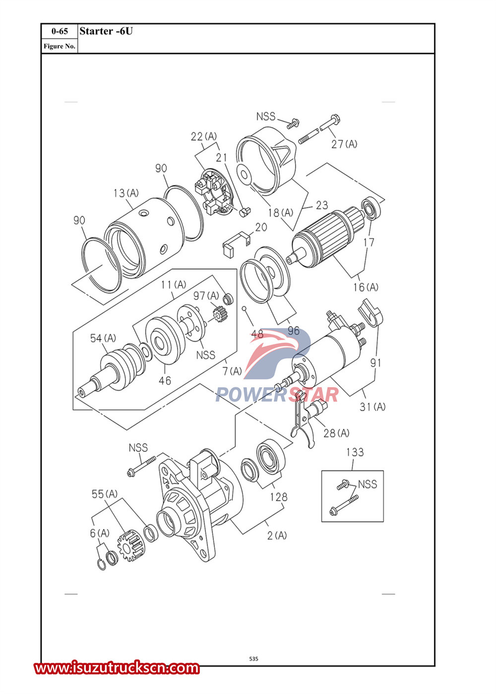 Ersatzteilkatalog für die Isuzu VC61-Serie