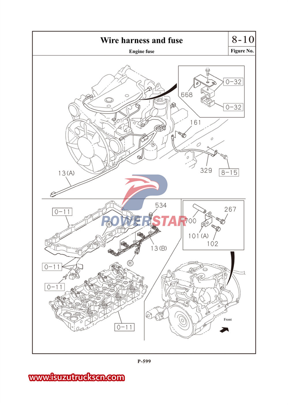 Kommerzieller Ersatzteilkatalog für die Isuzu 700P-Serie