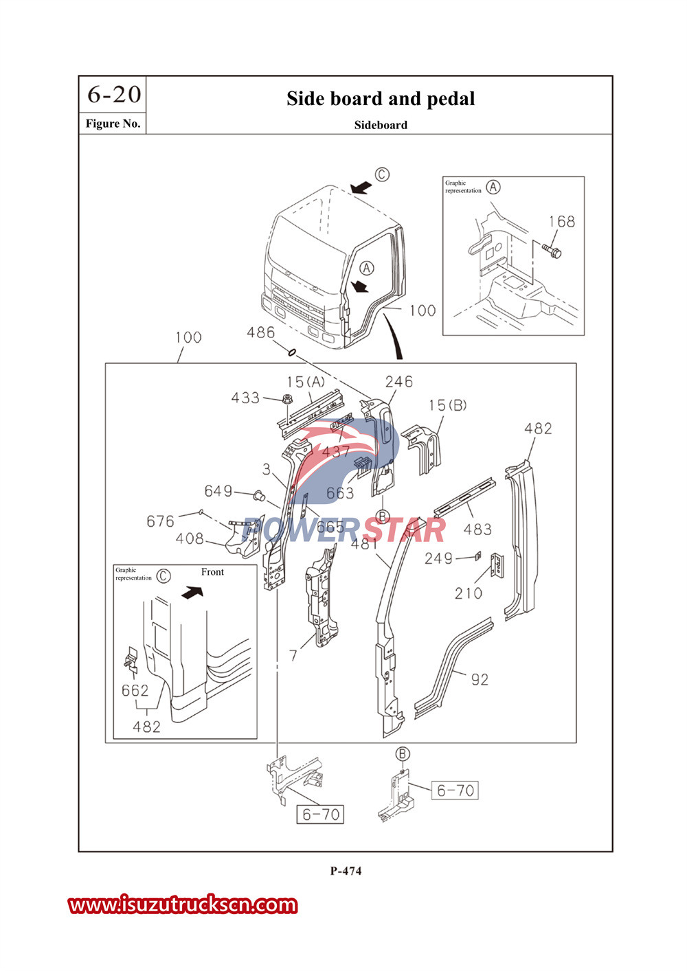 Kommerzieller Ersatzteilkatalog für die Isuzu 700P-Serie