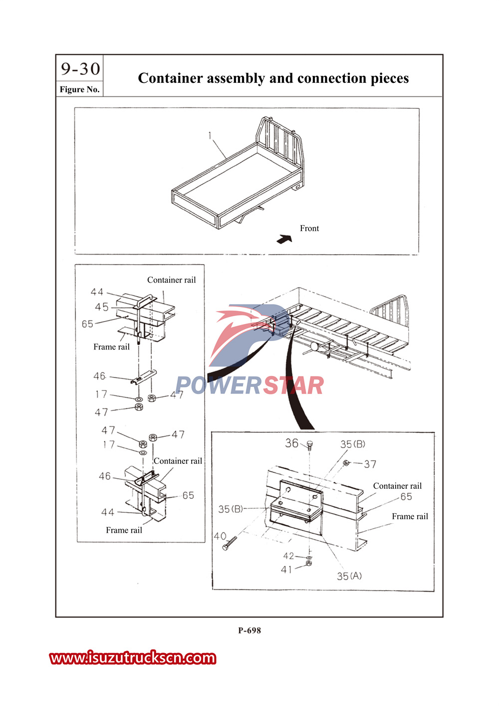 Kommerzieller Ersatzteilkatalog für die Isuzu 700P-Serie