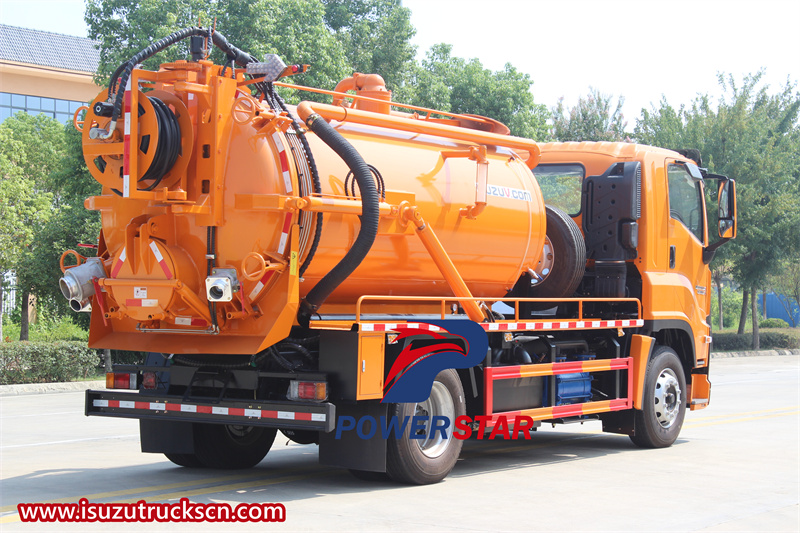 Isuzu FVR 240HP sewer jetting and vacuum truck