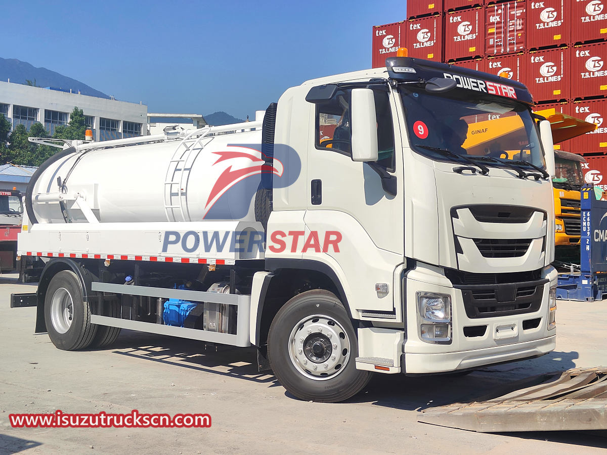 Shipment of Isuzu FVR GIGA Vacuum Sewage Suction Truck for Moldova