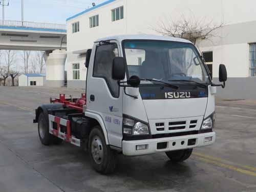 3tons Euro4 Engine ISUZU 4X2 Hook Lift /Roll-off Garbage Truck