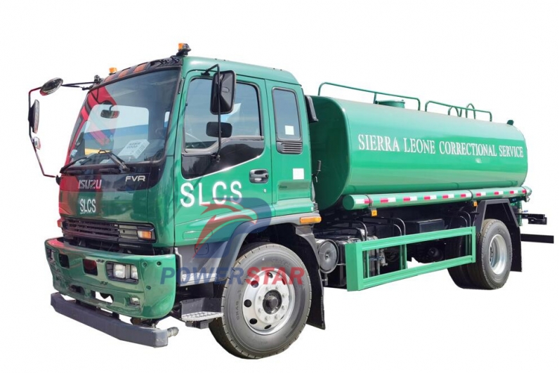 ISUZU FVR water tank lorry FTR mobile water truck