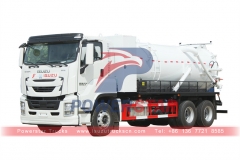 ISUZU GIGA 6×4 vacuum sewage truck gully emptier with Italy MORO pump PM110W