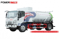 ISUZU ELF 700P vacuum pump truck gully sucker with Italy MORO pump PM70A