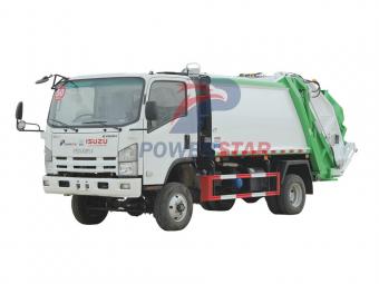 Isuzu NKR truck trash compactor truck for sale