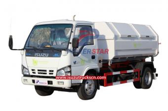 4*2 Japan brand Isuzu hook lift garbage truck for sale