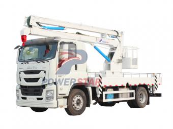 Isuzu GIGA 20m Articulating platform truck export Philippines