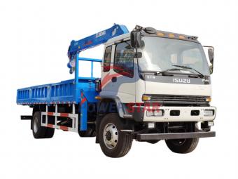 ISUZU FVR truck mounted telescopic boom crane XCMG