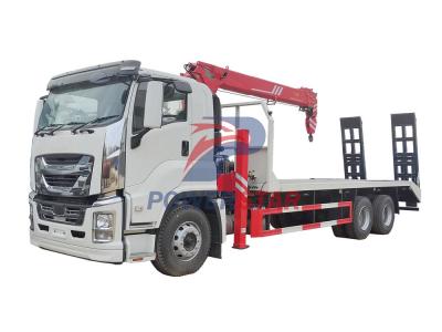 ISUZU GIGA 6×4 flatbed truck with crane