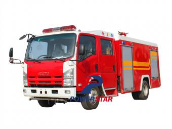 Isuzu 700P 5m3 water tank fire truck